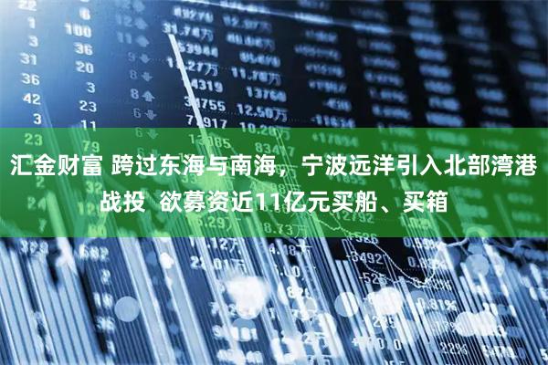 汇金财富 跨过东海与南海，宁波远洋引入北部湾港战投  欲募资近11亿元买船、买箱